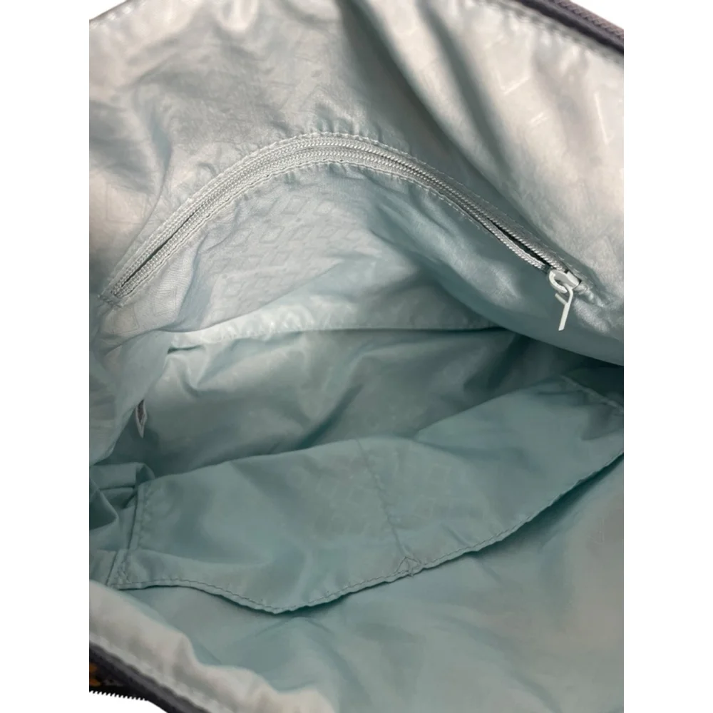 3 pc. Set Vera Bradley Shoulder /Crossbody Bag Medium Gray/Blue Floral zipper - Picture 3 of 11